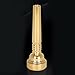 2023 Gold Plated Trumpet Mouthpiece, 17C Overall Brass Mouthpiece
