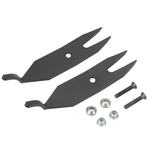 MOTOQUEEN Navigator Ski Protectors Pair Fits for Polaris Pro-Steer for Ski-Doo Pilot for Arctic Cat Pro Cross (2015+) - Reduces Darting & Prevents Wear - Compatible with All 1/2" Host Bar Runners