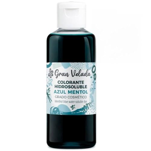 Colorante Jabón Glicerina Azul Mentol | Ideal para Creaciones Espectaculares y Llamativas | Fácil de Usar en Bases Transparentes y Opacas. | 100 ml