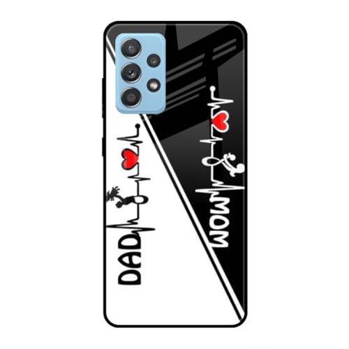 Image of SmashItUp Mom and Dad | Maa Paa | Mom | Dad Designer Printed TPU Metal Case Mobile Back Cover for Samsung A53 5G