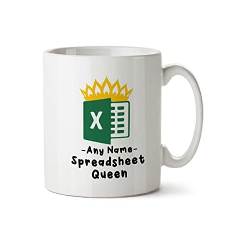 Personalised Spreadsheet Queen - Mug by Inky Penguin Cover