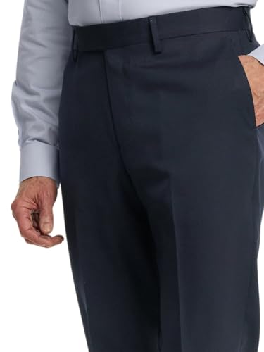 Image of Paul Fredrick Men's Classic Fit Wool Gabardine Flat Front Pants