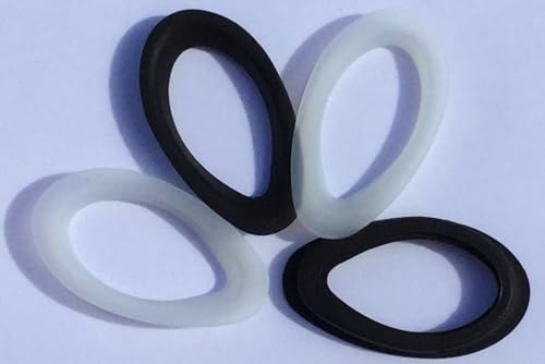 Krafty Eye Patches Farsighted +1.0 to +8.0 Optical Swim Goggles, Anti-Fog,UV Protected, Hyperopia Swimming Goggles (White, 2 suction cups)