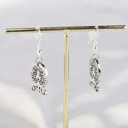 FAADBUK Madame Leota inspired Gift Madame Leota Earrings Haunted Horror Movie fandom Gift3