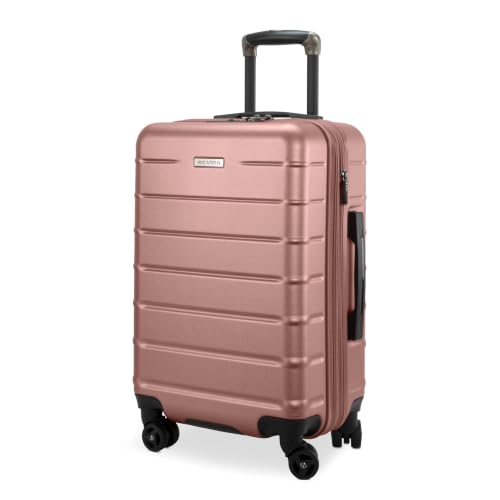 Image of Ricardo Beverly Hills Cambria Hardside Luggage | Stylish Suitcase with Wheels for Effortless Travel, Expandable and Secure TSA-Locked Packing, 20-inch Carry-On, 22x14x9, Rose Champagne