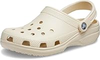 Crocs Unisex-Adult Classic Clog, Clogs for Women and Men, Bone, 2 Men/4 Women