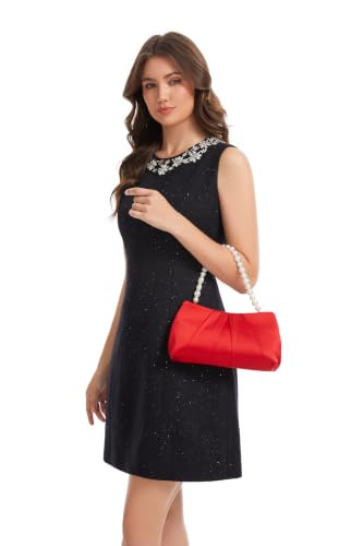Image of Womens Evening Clutch Pearl, Bride Evening Clutch Purses for Women, Formal Clutch Purses for Women Evening Prom