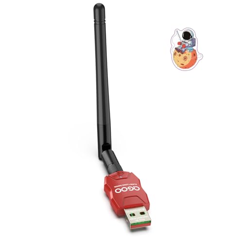 Class 1 Long Range Bluetooth Adapter for PC, QGOO USB Bluetooth Adapter for PC 5.3+EDR, Bluetooth Dongle Bluetooth Receiver Support Windows10/8.1/8/7?red-134?