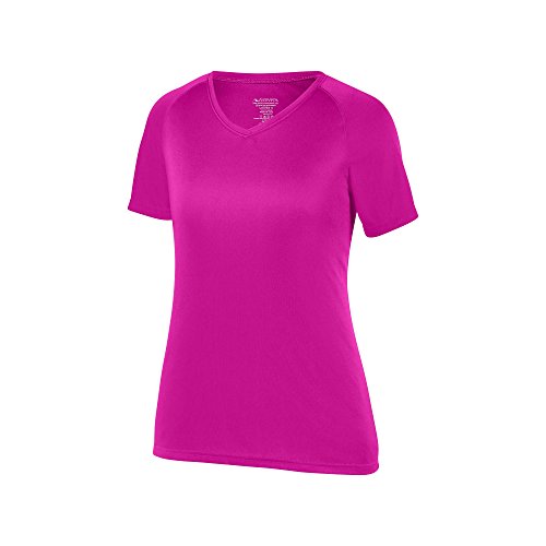 Augusta Sportswear 2792 Women's Attain Wicking Shirt, Power Pink, Ex Small Pack