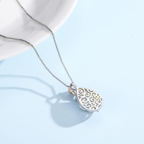 18th/10th/11th/12th/13th/15th/16th/21th/30th/40th/50th/60th/70th/80th Birthday Gifts for Women Daughter 925 Sterling Silver Moonstone Rose Flower Pendant Necklace for Wife Mom Christmas Jewelry3