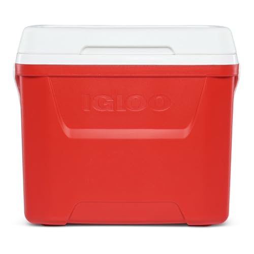 Image of Igloos Cooler Hard-Sided Ice Chest, Insulated Portable Cooler, Heavy-Duty, Leak-Resistant Lid, Lightweight Ergonomic Handle