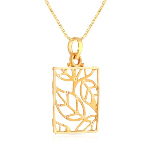 Malabar Gold & Diamonds Yellow Gold Pendant for Women 22k | 22 kt (916) BIS Hallmark Gold Pendant for Women & Girls | 22 Karat Gold Jewellery for Birthday, Wedding, Anniversary... - Image 3