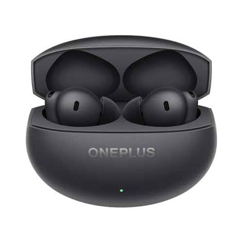 OnePlus Buds 4 TWS Earbuds with Upto 55dB Real-time ANC, Adaptive Mode, Dual Drivers and DACs, 3D Audio, Upto 45hrs Music Playback, Dual-Device connectivity, 47ms Low Latency, Storm Gray