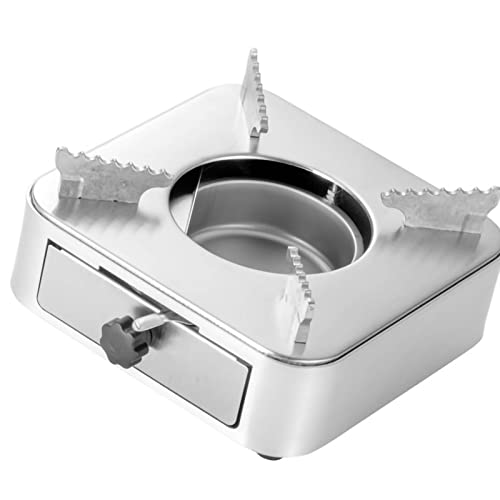 Alcohol Stove,Outdoor Camping Hiking Alcohol Stove for Backpacking,Stainless Steel Mini Portable Alcohol Stove for Home Outdoor Picnic Camping(Silver)
