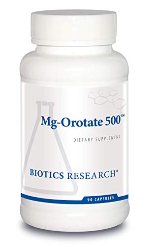 Biotics Research Mg Orotate 500mg Magnesium Orotate - 2 Capsules per Serving (1000mg) - Cardiovascular Support Heart Health Overall Relaxation Improves Sleep and Muscle Relaxation - 90 Caps