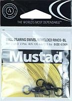 Ball Bearing Swivel, 2 Welded Rings - Black 6/300