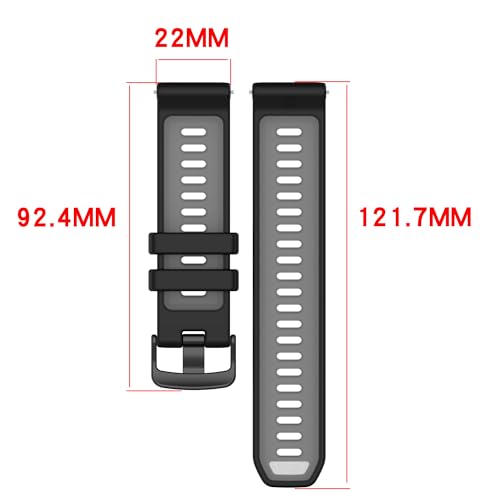Correa compatible silicone reloj 22mm Garmin miniatura 2
