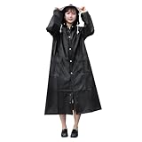 [DeliToo] レインコート 自転車 【リュック対応 二重レインバイザー】 レインウェア レディース メンズ 大きいサイズ バイク レインポンチョ 防水 防風 超撥水 耐久 カッパ 雨具 梅雨対策 通勤 通学 男女兼用 収納袋付き (XL, ブラック)