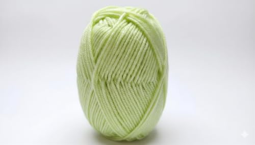 Image of Vardhman Magnus Knitting Yarn 100% Acrylic Bulky 4Ply Yarn (Pack of 1 Ball - 100g) - Knitting & Crochet Yarn for Winter Sweaters, Scarves, Blankets | Hypoallergenic, Hand Wash - Pale Lime