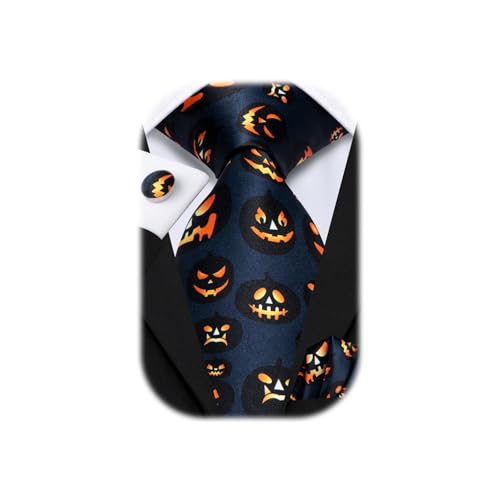 Image of Hi-Tie Men's Tie Sets Silk Paisley Striped Necktie Pocket Square Cuff-links Sets Wedding Business Holiday