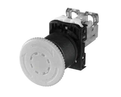 富士電機 非常停止用押しボタンスイッチ 大形Φ40/白矢印無 AR22V2R-11R