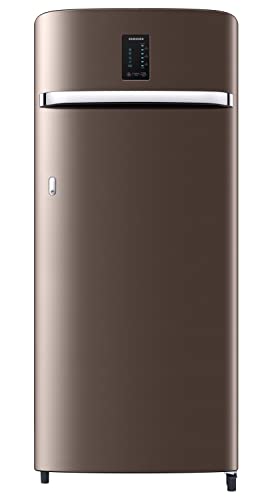 Image of Samsung 215L 4 Star Inverter Direct-Cool Single Door Digi-Touch Refrigerator (RR23C2E24DX /HL,Luxe Brown)