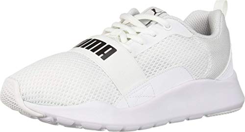 Image of Puma Unisex-Kid's Wired Sneaker, White White White, 12 M US Little Kid
