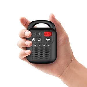 ColourNoise Portable Sound Machine White Noise Machine Rechargeable with 30 Soothing Sounds Adjustable Volume Night Light 4 Timer Functions Compact Suitable for Baby Kids Adults Sleep and Travel