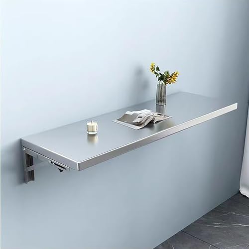 Faltbare Edelstahl-Werkbank zur Wandmontage, platzsparender Hängeschrank für Küche und Wäsche, langlebiges, kompaktes Design für kleine Räume
