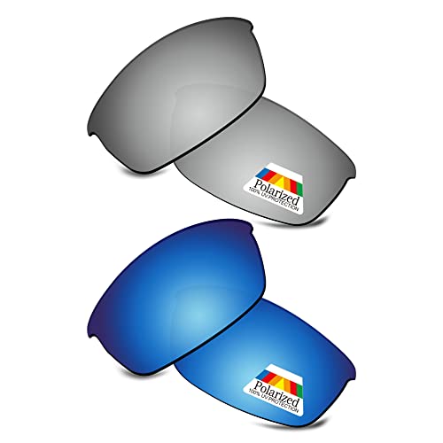Image of Bwake Replacement Lenses for Oakley Flak Jacket Sunglasses POLARIZED - 100% Perfectly Fit | Easy to Install | Anti Scratch