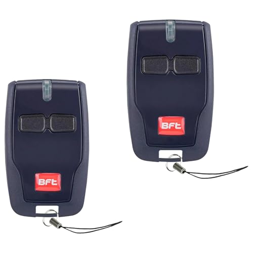 Vailikey Mando a distancia para puerta de garaje BFT Mitto 2 B RCB, 2 unidades, 433 MHz, código de seguridad para puerta de garaje (BFT Mitto 2 y otros)