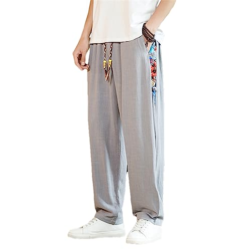 Pantalon streetwear homme vintage gris jogging décontracté taille 41-44.5
