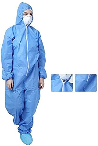 UNIVERSAL PPE KIT Medical Protective Equipment kit Fully Body Protective Non-Suffocating 80GSM-(Blue) (B0D9K6YRLS) Amazon Price History, Amazon Price Tracker