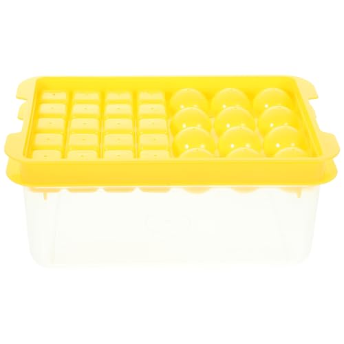 Set de moldes de hielo de silicona Zerodeko 2 piezas amarillo
