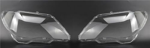 Phares abat-jour transparent BMW Série 7 E66 2004-2008 verre masques lampe avant paire