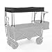 Removable Awning Canopy for Wagon Attachment, Trolley Cart Sun Shade Cover with WaterResistant 600D Oxford Cloth, Folding Wagon Awning for Outdoor Use,