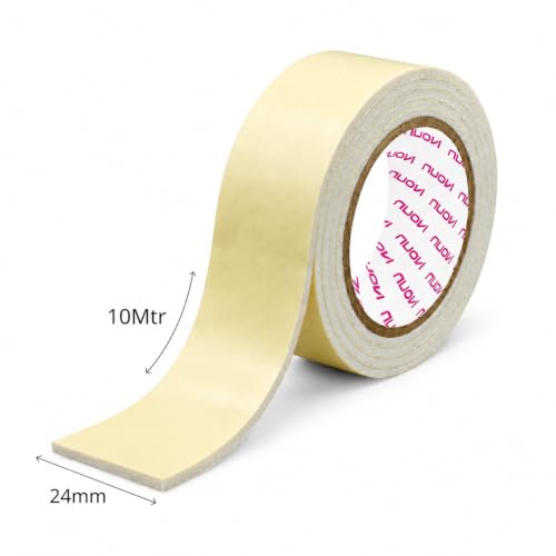 Image of Double-Sided Foam Tape | 10meter Length, 2mm Thick | Both Sided Self Adhesive Acrylic Foam Heavy-Duty Tape | Prefect for Mounting, Paper, Furniture, Wall, Decoration, DIY Projects