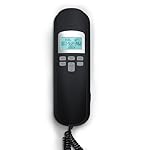 VTech CD1113 Corded Phone for Home Office - Easy-to-Use Telephone with Caller ID/Call Waiting, 13 Speed Dial Keys, No AC Power Required, Flash, Volume Control, Hearing Aid Compatible,Wall-mount, Black