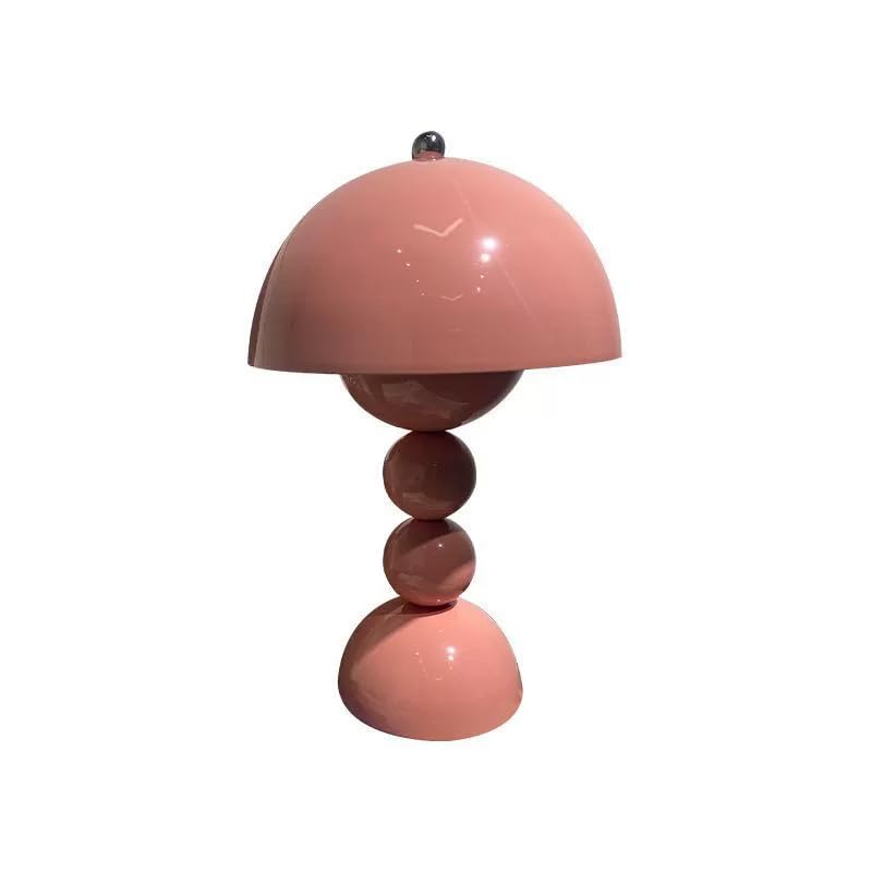JORCEDI 3-Color Dimmable Rechargeable Table Lamp – Cordless Touch Control Desk Lamp, Portable Battery Powered Nightstand Lamp for Bedroom, Kitchen, Outdoor & Camping Decor (Pink)