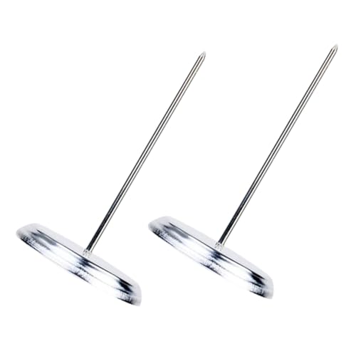 LIOOBO 2個 ステンレス製伝票差し 丸型ベースで安定 卓上用レホルダー 保護カバー付き指 設計 事務所 レストラン 行向けメモ 小切手整理用