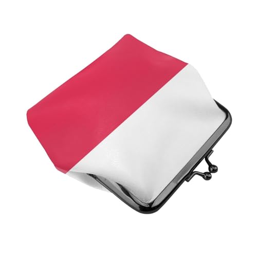 Pu Leather Buckle Coin Purse The-Polish-Flag Girls Kiss-Lock Change Purse Wallets3