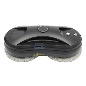 Fensterputzroboter,2800 Pa Intelligenter Fensterreiniger,Wasser-Sprüh-Nass-Wisch-Technologie,2 Batterien,USV-Stromausfallschutz,10 Reinigungstücher,Fernbedienung