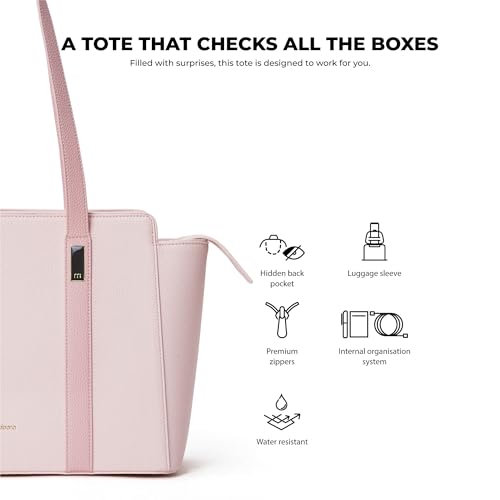 Image of MOKOBARA Women The Sunflower Work Tote Bag, Lightweight For Daily Use And Work With Luggage Sleeve And 14 inch Laptop Compartment