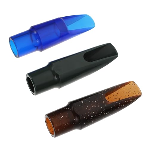 Becs pour saxophone alto avec tonalité naturelle, kit de 3 embouchures en plastique