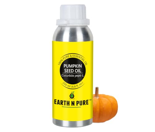 Image of Earth N Pure Pumpkin Seed Oil (Kaddu Oil) Cold Pressed, Natural and Therapeutic Grade - 250 ml