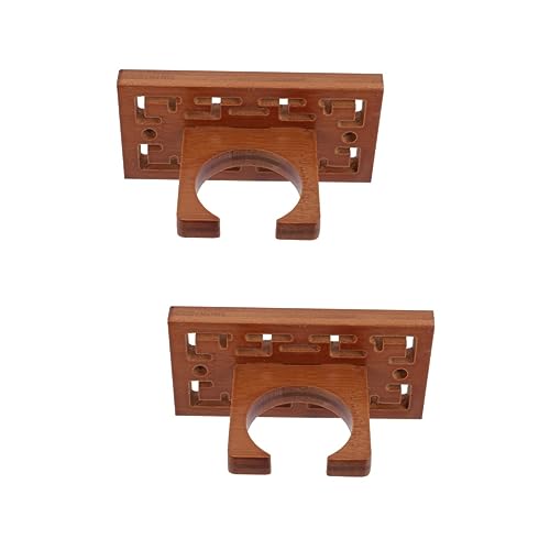 DOITOOL 2 Sets Ukulele Wall Mount Wooden Instrument Hanger Hook Cucurbit Flute Wall Hook