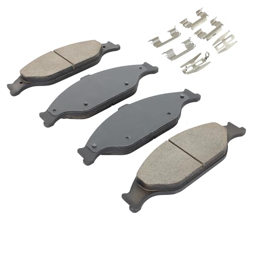 Image of QUALITY-BUILT Front Ceramic Brake Pads, Premium 1001-0804C, Compatible with 1999-2004 Ford Mustang