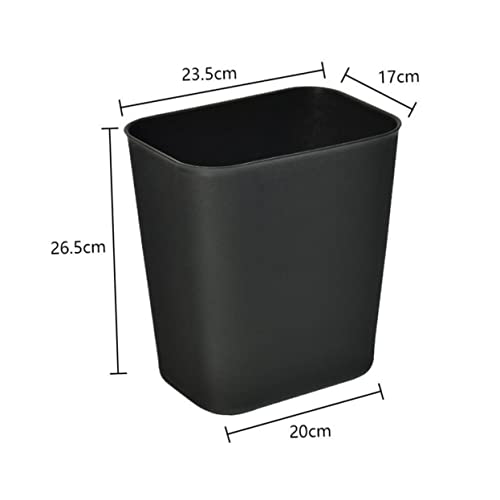 2 piezas caneca rectangular de plástico para basura miniatura 2