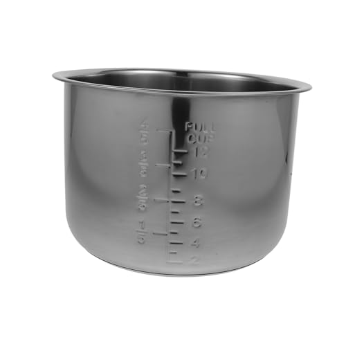 INOOMP Olla Interior Inoxidable Arrocera con Revestimiento Antiadherente Grueso y para Cocción Precisa de Arroz y Pasteles Accesorio Repuesto