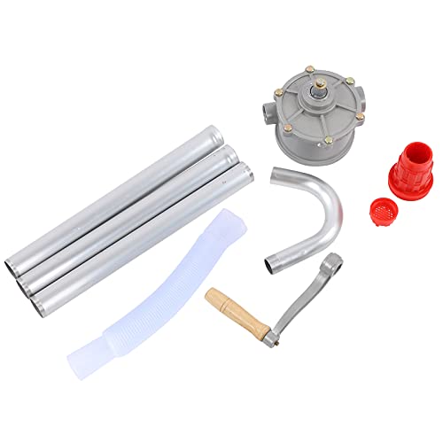 Bomba de Alimentación de Líquido Giratoria, Bomba de Aceite Manual de 29L/Min, Bomba de Coche Giratoria, Bomba de Mano de Tambor de Aceite de Aleación de Aluminio, Bomba de Gasolina, Herramienta de Co